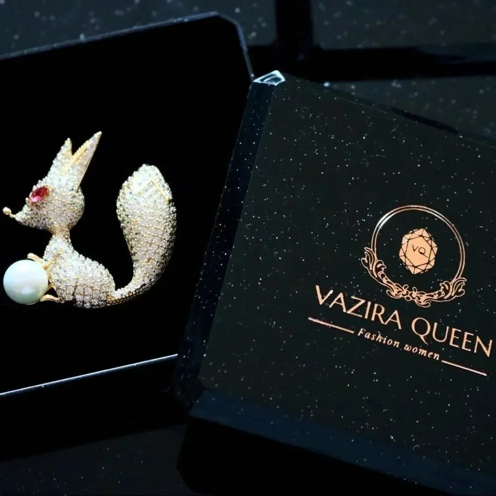 VQ Copper Cat Brooch